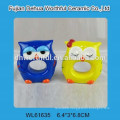 2016 Hot sale ceramic candy storage with owl shape